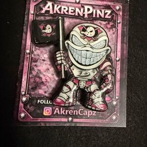 Anaheim Ducks Glow-in-the-Dark White/Pink Hat Pin